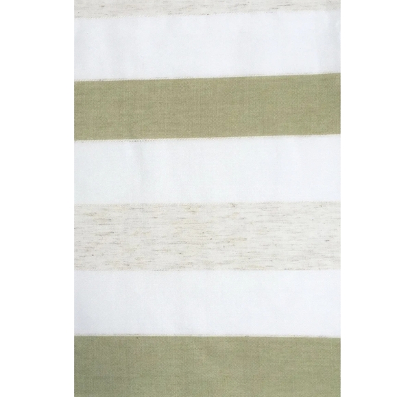 Duck River Textile 96-in Linen Rod Pocket Curtain Pair Sage Green and Beige - Picture 4 of 4